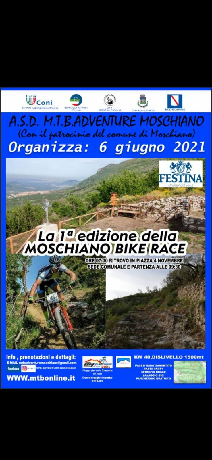 Giro della Campania Off-road riparte dalla “Moschiano Bike Race”