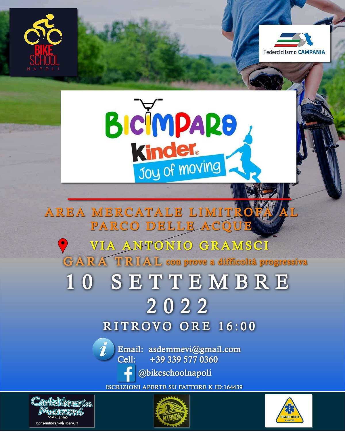 Bicimparo 10 settembre fa tappa a Pomigliano d&#8217;Arco