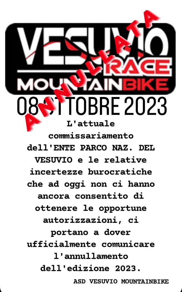 Giro della Campania 2023 annullata la Vesuvio Race